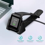 MoKo Charger Compatible with Amazfit Bip/Bip Lite Smartwatch, Portable Replacement USB Charger Charging Stand Adapter Station Cradle Dock with Cable for Huami Amazfit Bip/Bip Lite - Black - Image 6