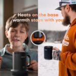 Coffee Mug Warmer Set for Desk, Electric Coffee Cup Warmer with Temperature Control & Self-Heating for Coffee, Beverage, Milk, Tea, LED Temp and Battery Level Display, 14oz (Cup Included) - Image 3