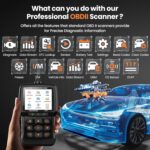 Beaspire OBD2 Scanner Diagnostic Tool, Check Engine Light Code OBD2 Reader with Reset, I/M Readiness, Battery Tester, Mode 6, Mode 8, Plug & Play, Multilingual, Support All Vehicles After 1996 - Image 3
