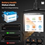 Beaspire OBD2 Scanner Diagnostic Tool, Check Engine Light Code OBD2 Reader with Reset, I/M Readiness, Battery Tester, Mode 6, Mode 8, Plug & Play, Multilingual, Support All Vehicles After 1996 - Image 4