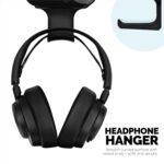 BRAINWAVZ Under Desk Headphone Hanger Stand for Steelseries Arctis Nova Pro Wireless Headsets with Dock for The Wireless Base Station (HPS02) - Image 8