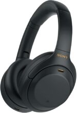 Sony WH-1000XM4 Wireless Noise-Canceling Over-Ear Headphones (Black) with Mic for Phone-Call and Voice Control (WH1000XM4/B) + Headphone Stand + USB Adapter - Image 3