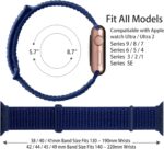 Sport Nylon Loop Strap Compatible with Apple Watch Bands 38/40/41/42/44/45/46/49mm, for Women Men，for IWatch Series SE 10/9/8/7/6/5/4/3 Ultra - Image 5