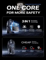 AINOPE Car Charger USB C 72W USB C Car Charger PD36W & QC36W, All Metal USB C Car Fast Charger QC3.0 Cigarette Lighter USB Charger with 3.3ft USB C to USB C Cable Fits iPhone 16 Pro Max - Image 3