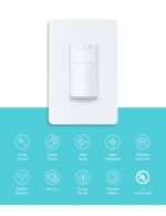 Kasa Smart Motion Sensor Switch, Dimmer Light Switch, Single Pole, Needs Neutral Wire, 2.4GHz Wi-Fi, Compatible with Alexa & Google Assistant, UL Certified, No Hub Required(ES20M) White 1-Pack - Image 3