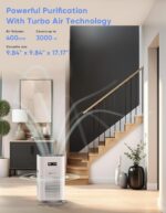 Air Purifiers for Home Large Room up to 3000 Sq Ft, Upgraded H14 Ture Hepa Air Filter, Air Purifier with Air Quality Monitor, 22dB Sleep Mode - Image 4