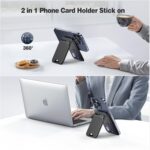 Mag-Safe Wallet Magnetic Wallet for iPhone Lightweight Magnetic Phone Wallet Stand Adjustable Leather Magnetic Card Holder for iPhone 16/15/14/13/12 Series, Not for iPhone 13/12 Mini (Black) - Image 5