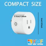 YNF Smart Plug, Simple Setup with One Voice Command, Works with Alexa Only, Voice Control, Remote Control, Timer Function, ETL Listed, Bluetooth Mesh, Alexa Echo Required (4 Pack) - Image 7