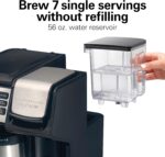 Hamilton Beach FlexBrew Trio 2-Way Coffee Maker, Compatible with K-Cup Pods or Grounds, Combo, Single Serve & Full 12c Thermal Pot, Black and Stainless – Fast Brewing - Image 5