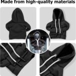BELOMI Car Gear Shift Cover, Fashionable Hoodie Automotive Gear Shift Knob Protector, Mini Sweater Shirt Gear Shift Knob Cover, Universal Car Decor Accessories (Black) - Image 4