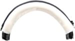 NC Headphone Zippered Headband Head Cushion Top Cover Wireless SE Gaming Headset Replacement Accessories for Corsair Virtuoso RGB, White - Image 3