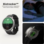 Amazfit Active 2 Smart Watch 44mm, 10 Day Battery, Fitness Tracker, Sleep Monitor, GPS Maps, 160+ Sport Modes, Water Resistant, for Android & Apple iPhone, Sapphire Glass, Black Leather Strap - Image 7