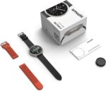 Amazfit Active 2 Smart Watch 44mm, 10 Day Battery, Fitness Tracker, Sleep Monitor, GPS Maps, 160+ Sport Modes, Water Resistant, for Android & Apple iPhone, Sapphire Glass, Black Leather Strap - Image 8