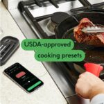 CHEF iQ Sense Smart Wireless Meat Thermometer with 3 Ultra-Thin Probes, Unlimited Range Bluetooth Meat Thermometer, Digital Food Thermometer for Remote Monitoring of BBQ Grill, Oven - Image 7