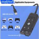 USB to 3.5mm Jack Audio Sound Card Adapter for Kingston Cloud II, Gaming Headset 7.1 Channel USB Sound Card for PS5, for Series X S - Image 4