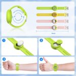Waterproof Airtag Bracelets for Kids，Apple Air tag Holder for Kids-Soft Silicone Hidden Air tag Wristband - Lightweight GPS Tracker AirTag Watch Band for Child - Image 7