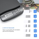 Amazon Basics Digital Postal Table Top Scale, AC Adapter, Counting Function, 65 pound Capacity, 0.1 Ounce Readability, Black - Image 4