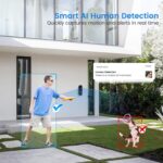 Wireless 1080p Video Doorbell Camera, AI Human Detection, Live View, 2-Way Audio Included Chime, Night Vision, 2.4G Wi-Fi, Cloud Storage, Indoor/Outdoor Surveillance Cam (Black) - Image 5