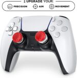 KontrolFreek Aim Boost Kit for PlayStation 5 (PS5) and PlayStation 4 (PS4) Controller | Includes Performance Thumbsticks and Precision Rings | Inferno Edition - Image 3