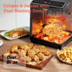 COSORI 6.8Qt Air Fryer, 12-in-1 Dual Blaze for 360° Crispy Meals, No Shaking & Preheating to Fast Cooking with Bake, Roast, Broil, 100+In-App Recipes, Dishwasher Safe - Image 3