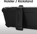 OtterBox iPhone 14 Pro Max (ONLY) Defender Series Case - BLACK , rugged & durable, with port protection, includes holster clip kickstand - Image 4