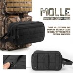 QT&QY Tactical Toiletry Bag For Men Hygiene Bag EDC Military Tool Molle Pouches Small Dopp Kit Mens Shaving Kit Travel shower Bags - Image 6