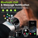 Military Smart Watches for Men, 1.85" HD Large Screen Smart Watch, Flashlight/730mAh/110+ Sports Modes Fitness Tracker Watch, Waterproof Mens Smart Watch for Android Phones iPhone Compatible - Image 6