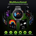 Military Smart Watches for Men, 1.85" HD Large Screen Smart Watch, Flashlight/730mAh/110+ Sports Modes Fitness Tracker Watch, Waterproof Mens Smart Watch for Android Phones iPhone Compatible - Image 8