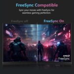 Z-Edge 27-inch Curved Gaming Monitor 16:9 1920x1080 280Hz 1ms Frameless LED Gaming Monitor, UG27P AMD Freesync Premium Display Port HDMI - Image 5