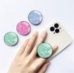 3 Pack Expandable Mobile Cell Phone Stand Grip Cellphone Holder Kickstand for Smartphone - Glitter Pink Green Blue - Image 4
