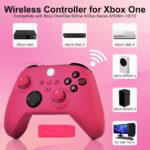 Xbox Controller, RGB LED Light 2.4GHz Wireless Controller Compatible with Xbox One X/S Series X/S, 3.5mm Audio Jack & Rechargeable Battery, Deep Pink - Image 3