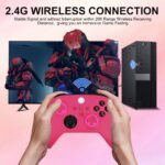 Xbox Controller, RGB LED Light 2.4GHz Wireless Controller Compatible with Xbox One X/S Series X/S, 3.5mm Audio Jack & Rechargeable Battery, Deep Pink - Image 5