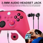 Xbox Controller, RGB LED Light 2.4GHz Wireless Controller Compatible with Xbox One X/S Series X/S, 3.5mm Audio Jack & Rechargeable Battery, Deep Pink - Image 7