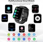 Smart Watch with Alexa & Bluetooth Calls, 1.83" HD Fitness Tracker for Men Women, IP68 Waterproof, 120+ Workout Modes, 24/7 Heart Rate/Sleep Tracking, iOS Android Compatible (Black) - Image 6