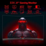 ZZA Gaming Curved Monitor 27 Inch,PC Monitors 180Hz|165Hz|144Hz|1ms,27 Inch Curved Monitor 1500R|FHD|1080P| 90% DCI-P3|100% sRGB,Computer Monitor FreeSync|HDR|Low Blue Light| HDMI|DP| VESA - Image 3