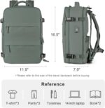 coofay Travel Backpack For Women Men Airline Approved Carry On Backpack Flight Approved Waterproof Sports Luggage Backpack Casual Daypack Small Hiking Backpack - Image 4