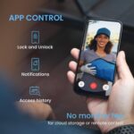 Lockly Vision Smart Lock, HD Video Doorbell Smart Locks for Front Door, Fingerprint Door Lock, Touchscreen Keypad, App Control, No Monthly Fee, Auto Lock - Brushed Gold - Image 6