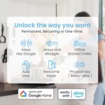 Lockly Vision Smart Lock, HD Video Doorbell Smart Locks for Front Door, Fingerprint Door Lock, Touchscreen Keypad, App Control, No Monthly Fee, Auto Lock - Brushed Gold - Image 10