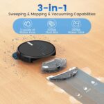 AIRROBO Robot Vacuum and Mop, 3000Pa Strong Suction Power Vacuum Mop Robot, Wi-Fi/App/Alexa, Self-Charging Robotic Vacuum for Hard Floor, Pet Hair and Low-Piled Carpet, Slim Design, Quiet，P30 - Image 3
