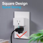 5 Pack Smart Plugs, WiFi Outlets Work with Alexa&Google Assistant, Timer Plugs, 15A/1800W Max, Smart Sockets with Remote Control, No Hub Required, Simple Setup, 2.4G WiFi Only, ETL & FCC Certified - Image 8