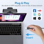 Full HD 1080P Webcam with Microphone, Auto-Light Balance, Rotatable Design,Privacy Cover, Plug and Play for Zoom, Skype,Web Conferencing - Compatible with Windows, Mac, Laptop, Desktop - Image 6