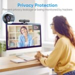 Full HD 1080P Webcam with Microphone, Auto-Light Balance, Rotatable Design,Privacy Cover, Plug and Play for Zoom, Skype,Web Conferencing - Compatible with Windows, Mac, Laptop, Desktop - Image 8