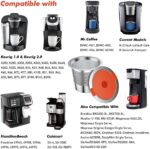 Reusable K Cups For Keurig Reusable Coffee Pods Compatible with 1.0 and 2.0 Keurig Single Cup Coffee Maker Stainless Steel K Cup,Non-BPA(2 pack) - Image 4