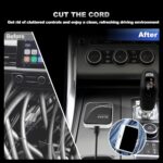 3-in-1 Wireless CarPlay Adapter & Android Auto Wireless Adapter, Plug & Play, Easy Setup, Supports Netflix, YouTube, TF Card, and More for Cars with OEM Wired CarPlay/Android Auto - Image 9