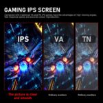 24.5 Inch IPS PC 200Hz Gaming Monitor, FHD 1080p Screen, 1ms Without Bezel, freesync, 99% sRGB, 178 ° Angle View, HDMI、DisplayPort, Compatible with Wall mounting 75 * 75MM - Black - Image 5