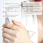 Fitness Tracker Smart Ring,Step Counter,Heart Rate Blood Oxygen Sleep Tracker Health Ring, 5ATM Waterproof Long Battery Life Smart Rings Compatible with iOS & Android - Image 3
