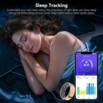 Fitness Tracker Smart Ring,Step Counter,Heart Rate Blood Oxygen Sleep Tracker Health Ring, 5ATM Waterproof Long Battery Life Smart Rings Compatible with iOS & Android - Image 4