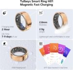 Fitness Tracker Smart Ring,Step Counter,Heart Rate Blood Oxygen Sleep Tracker Health Ring, 5ATM Waterproof Long Battery Life Smart Rings Compatible with iOS & Android - Image 7