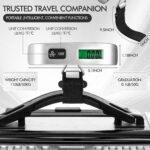 Nuenen 6 pcs Travel Digital Luggage Scale Portable Suitcase Handheld Weight Scale Hanging Baggage Scale 110LB/50KG, Includes Battery - Image 3