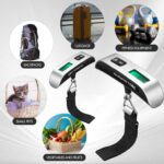 Nuenen 6 pcs Travel Digital Luggage Scale Portable Suitcase Handheld Weight Scale Hanging Baggage Scale 110LB/50KG, Includes Battery - Image 6